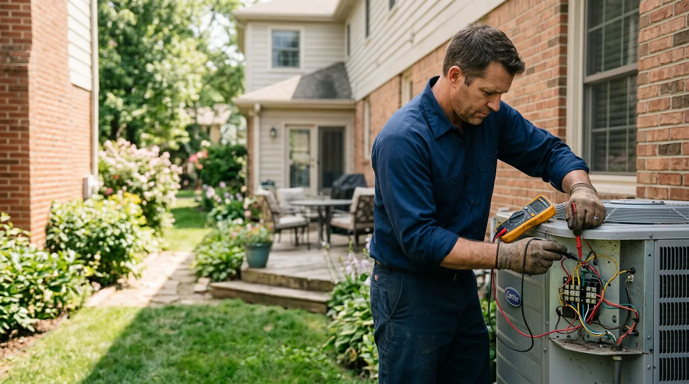 HVAC technician working near Jacksonville, AR